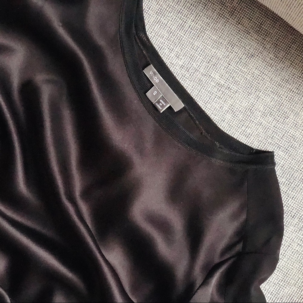 Vince Silk Blouse (Black)